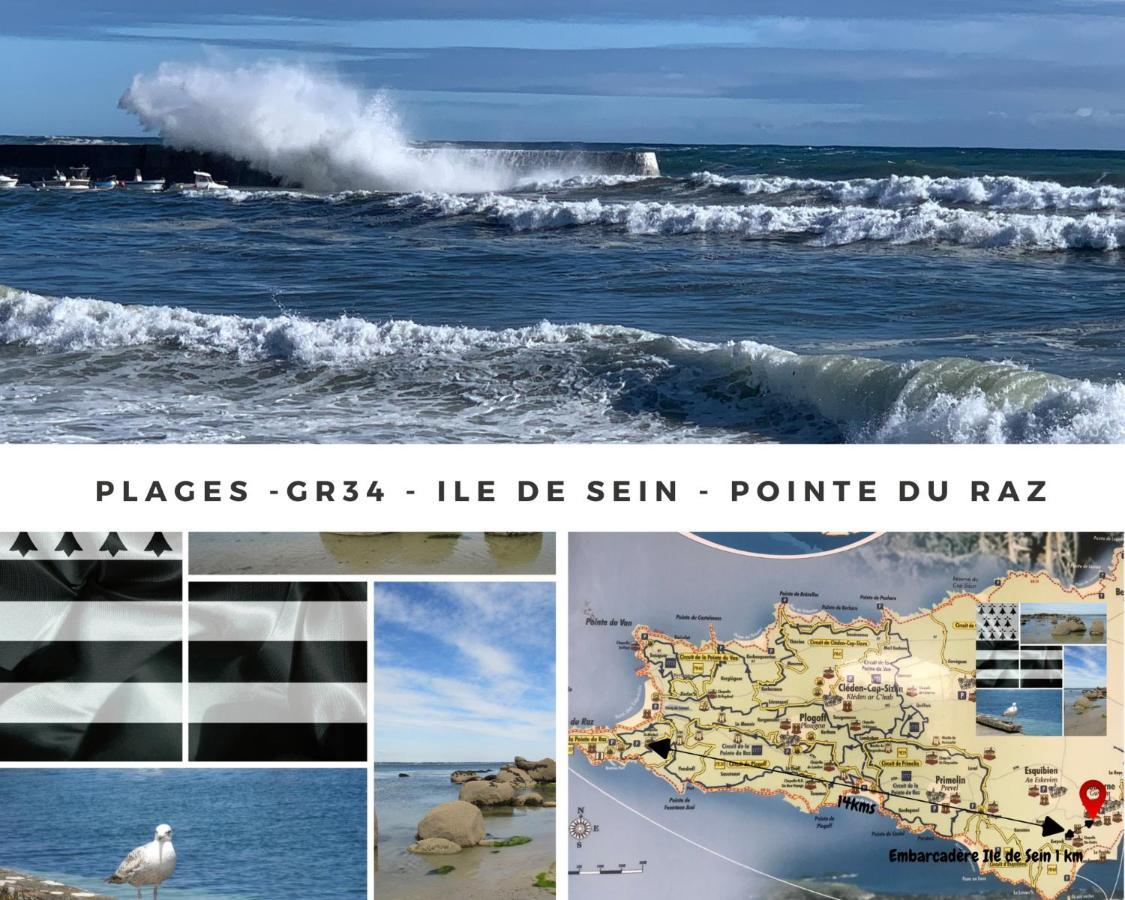 Duplex Vue Mer - Plage A 100M- 4 Lits - Parking Sous Sol Audierne Exterior foto